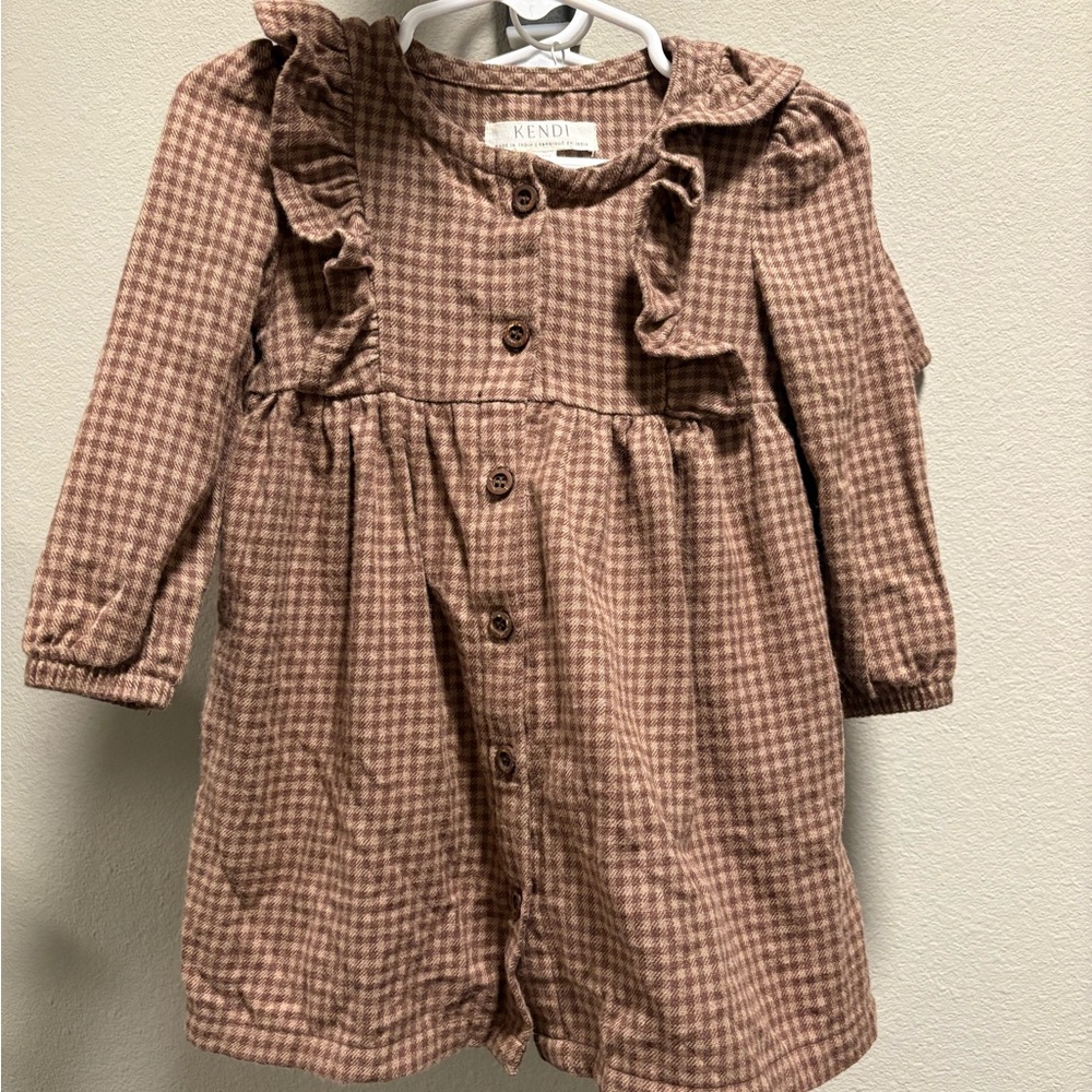 KENDI Rya Flannel Ruffle Dress - Picture 2 of 2